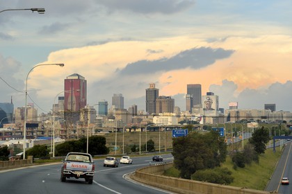 Afrique du Sud, province de Gauteng, Johannesburg, les gratte-ciels du CBD (Central Business District)