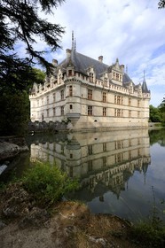 France, Indre et Loire, Loire Valley listed as World Heritage by UNESCO, Chateau d' Azay le Rideau