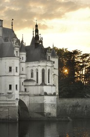 France, Indre et Loire, Chateau de Chenonceau of Renaissance style built between 1513 and 1522 on Cher River banks