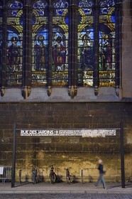 France, Moselle, Metz, Saint Etienne (Saint Stephen) cathedral south arm of the transept glazed by Valentin Bousch