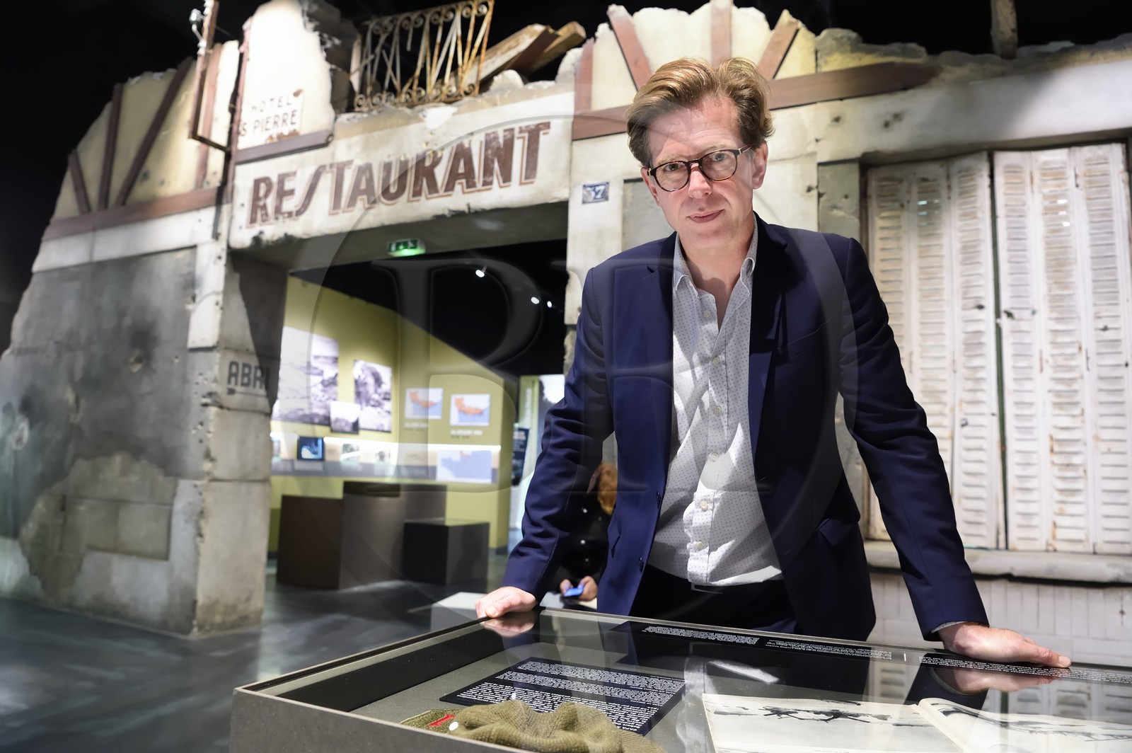 France, Calvados (14), Caen, le Mémorial pour la Paix, Franck Moulin, directeur adjoint du Mémorial