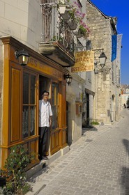 France, Indre et Loire, Loire Valley listed as World Heritage by UNESCO, Chinon, restaurant les années 30 and his chief Stephane Charles in Haute Saint-Maurice street