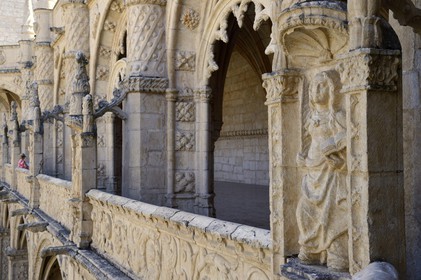 Portugal, Lisbonne, Bélem, Monastere des Hiéronymites (Mosteiro dos Jerónimos), classé Patrimoine Mondial de l'UNESCO, le cloitre