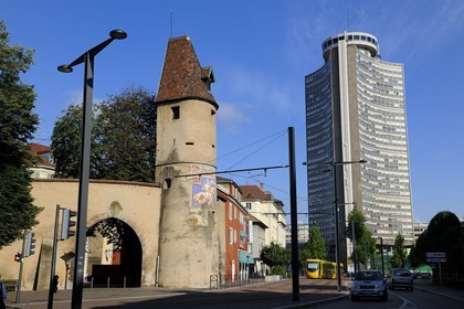 France, Haut Rhin, Mulhouse, Bollwerk Tower