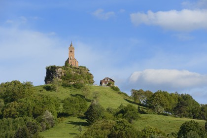 France, Bas Rhin, Moselle, Dabo Rock, bell tower of the Saint Leon chapel