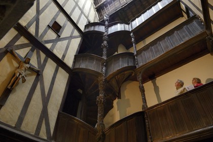 France, Finistère (29), Morlaix, le musée de Morlaix, maison à pans de bois du XVIème siècle dite Maison à lanterne ou à pondalez, Maison de la duchesse Anne (Reine Anne)