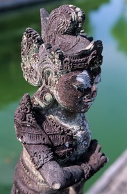 Indonesia, Bali island, Klungklung (Semarapura), sculpture of the floating house of Bale Kambang
