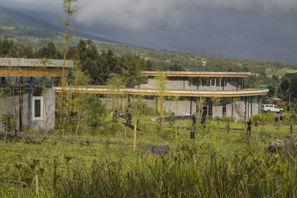 Rwanda, Province du Nord, District de Musanze (Ruhengeri), Kinigi, Campus Ellen DeGeneres du Dian Fossey Gorilla Fund, le Cindy Broder Conservation Gallery avec une exposition éducative immersive