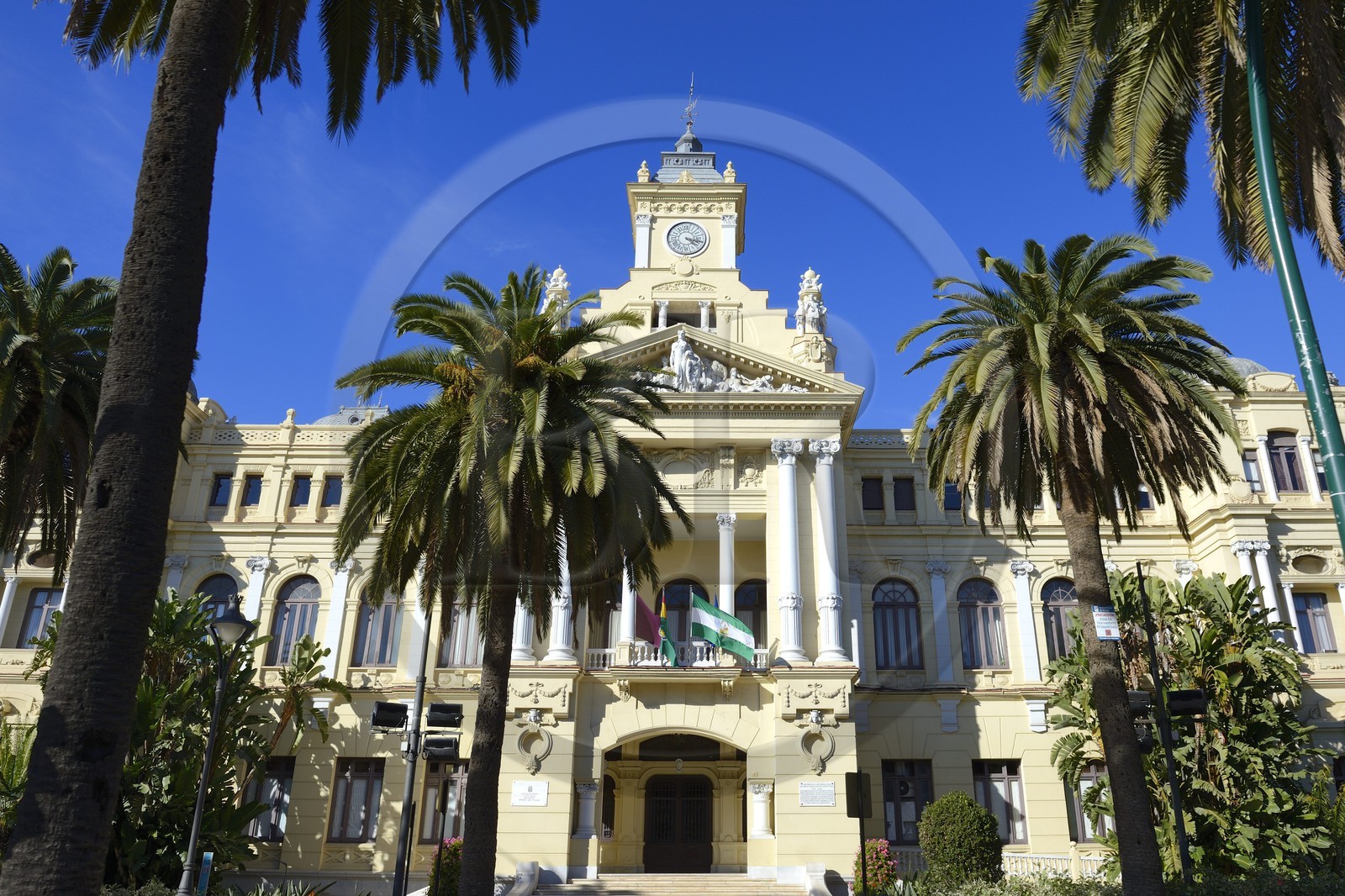 Espagne, Andalousie, Malaga, l'hôtel de ville