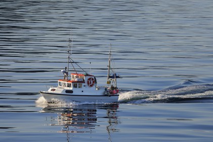 Norway, Nordland County, Vesteralen Islands, fishing boat