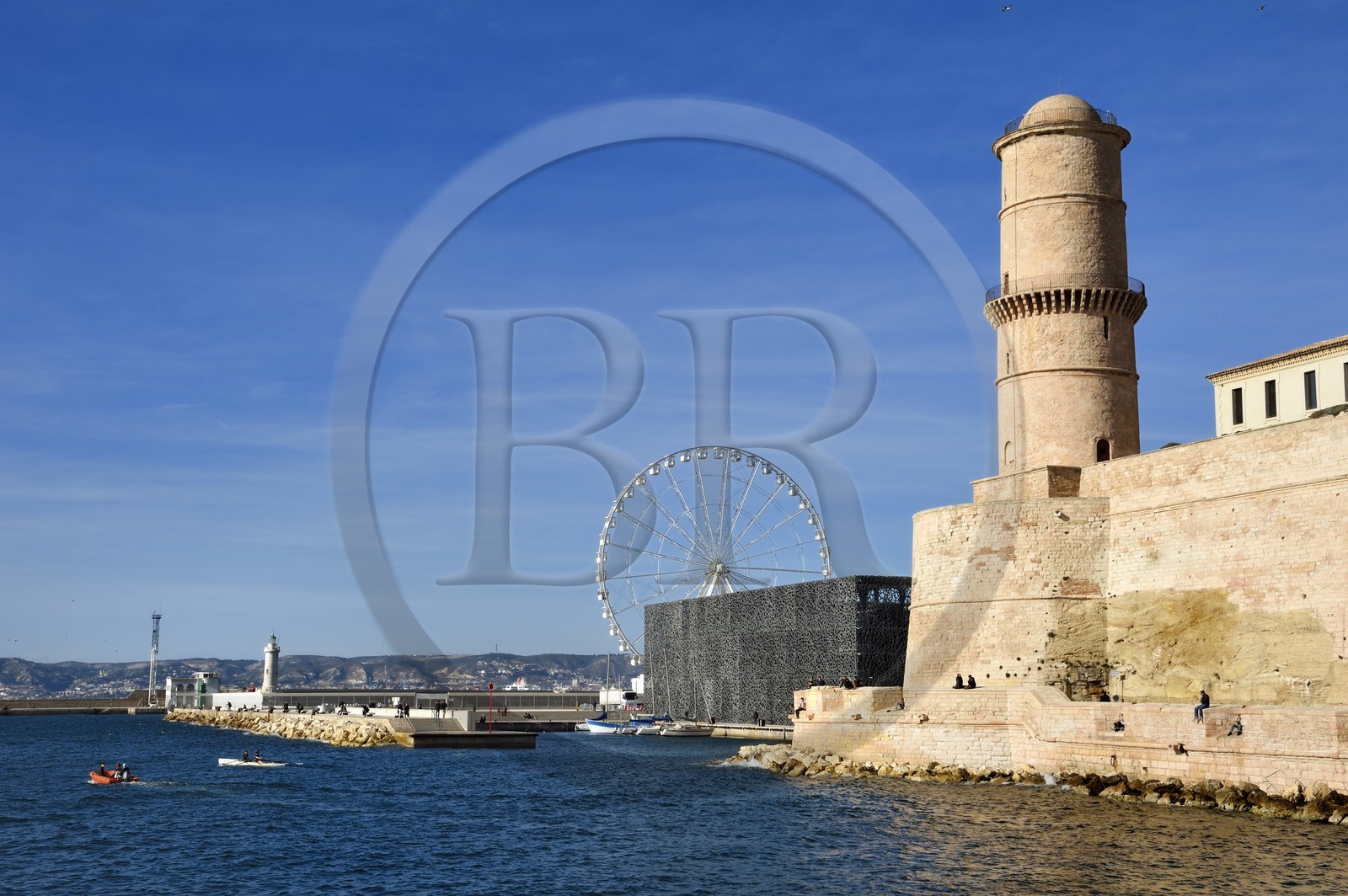 France, Bouches-du-Rhône (13), Marseille, le musée MuCEM en partie à l'intérieur du Fort Saint Jean