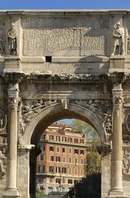 Italy, Lazio, Rome, historical center listed as World Heritage by UNESCO, the Roman Forum, Arch of Constantine (Arco di Costantino)