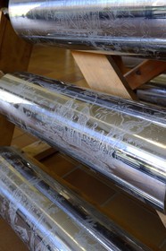 France, Haut Rhin, Mulhouse, Rixheim, Museum of the wallpaper, Intaglio (printmaking) cylinder