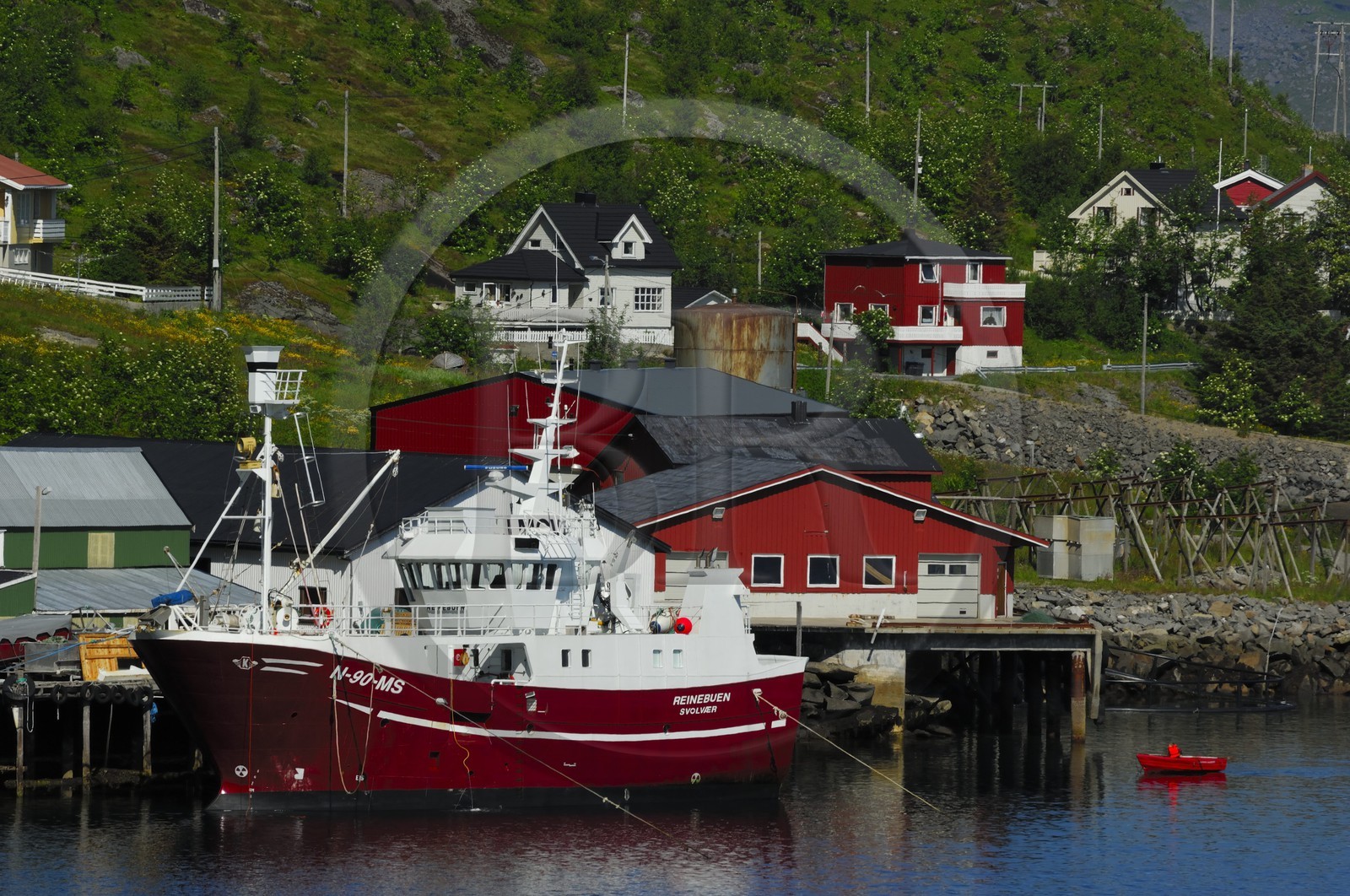 Norvège, Nordland, Iles Lofoten, Ile de Moskenes, le village de pêcheurs de Reine