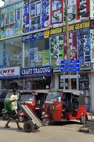 Sri Lanka, province de l'ouest, district de Colombo, Colombo, le bazar animé de Pettah dans 1st Cross street