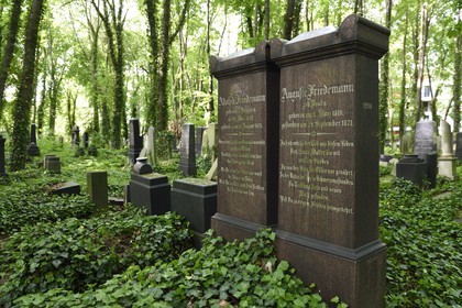 Allemagne, Berlin, quartier de Prenzlauer Berg, le cimetière israélite de Schonhauser Allee