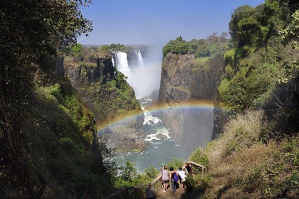 Zimbabwe, province de Matabeleland septentrional, fleuve Zambèze, les Chutes Victoria, classées Patrimoine Mondial de l'UNESCO