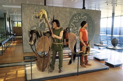 France, Saône-et-Loire (71), Mont Beuvray, musée de la civilisation celtique de Bibracte, gaulois éduens du Ier siècle av. J.-C.