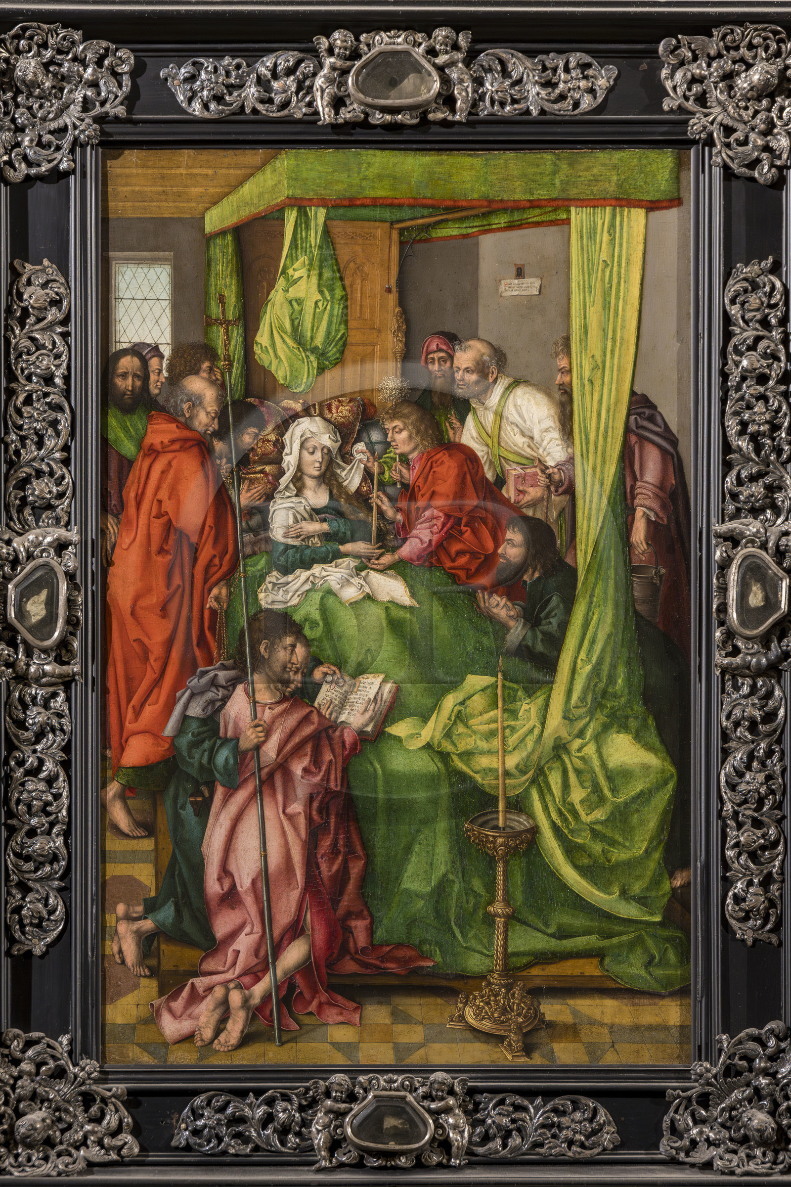 Espagne, Andalousie, Séville, la cathédrale, classé Patrimoine Mondial de l'UNESCO, La Dormition de la Vierge de Marcellus Coffermans (1560-1570)