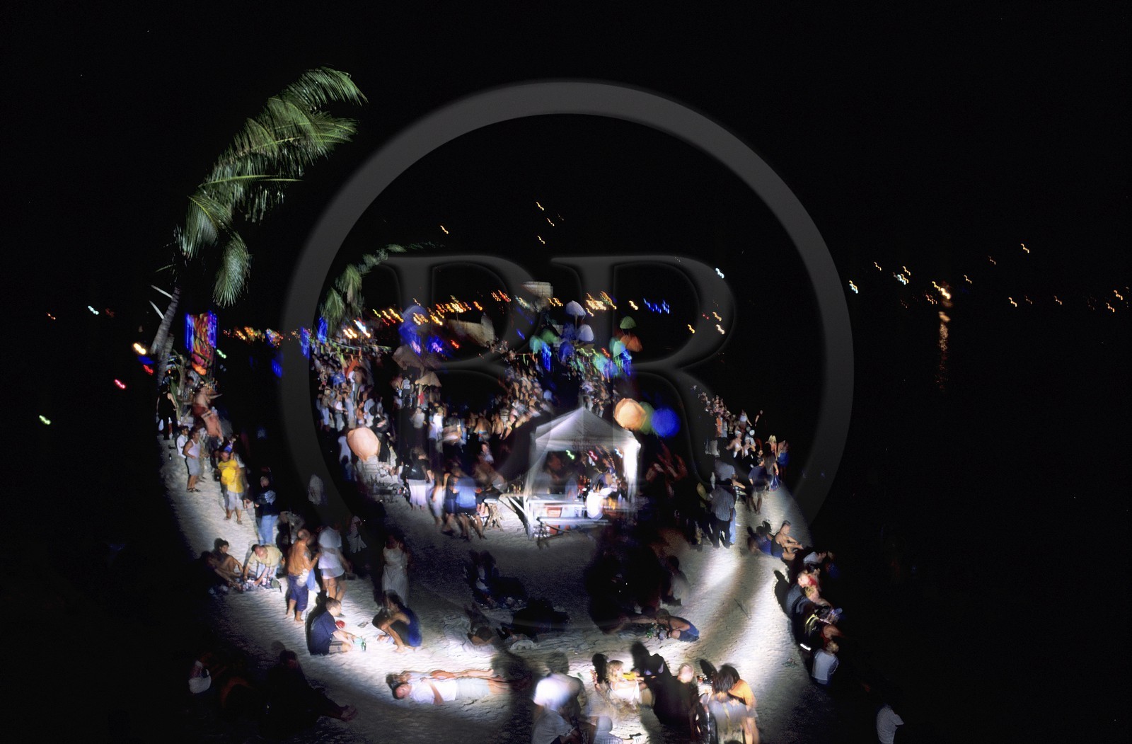 Thaïlande, Archipel îles Samui, Full Moon Party sur l' île de Koh Pha-Ngan, la fête au cúur de la nuit