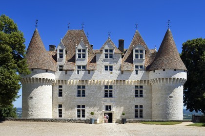 France, Dordogne, Purple Perigord, the castle of Monbazillac