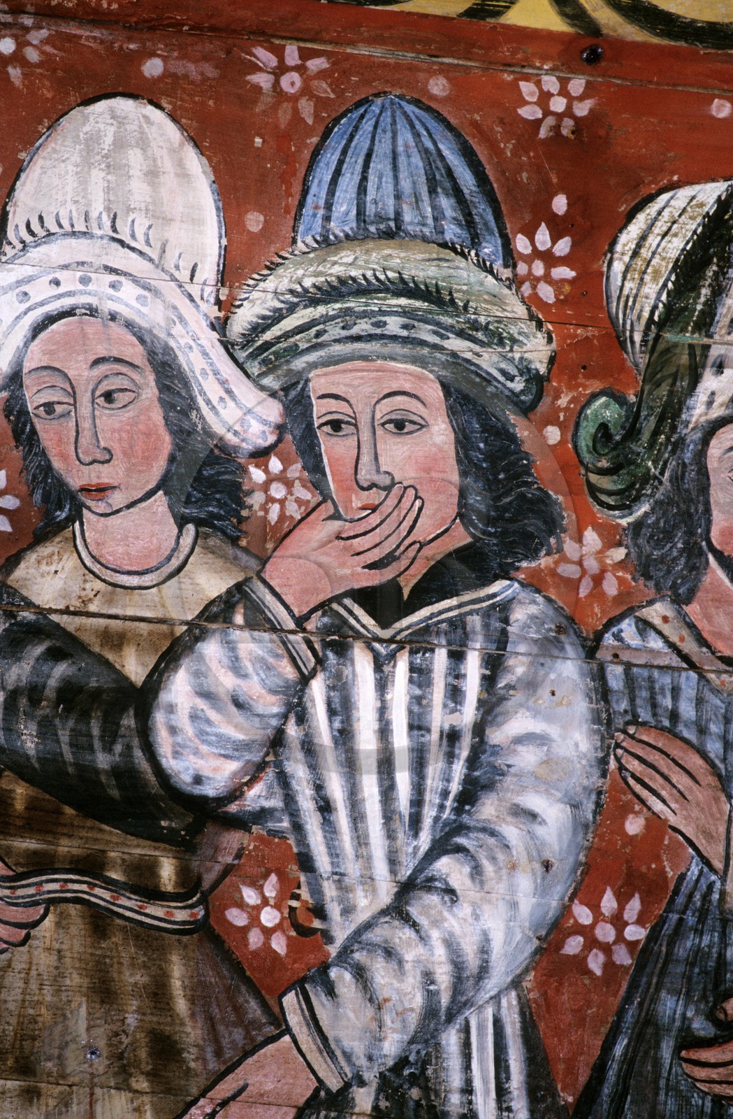 France, Côtes-d'Armor (22), Plougrescant, voûte peinte de la chapelle Saint Gonery France, Côtes-d'Armor (22), Plougrescant, voûte peinte de la chapelle Saint Gonery