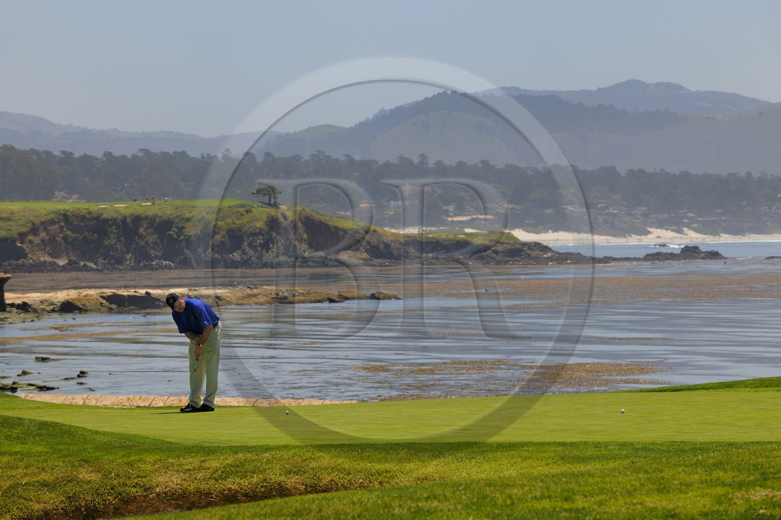 Etats-Unis, Californie, 17 mile drive, golf de Peeble Beach