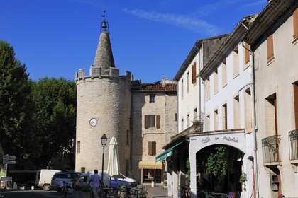 France, Herault, Pic Saint-Loup region, Saint-Martin-de-Londres, the Clock Tower
