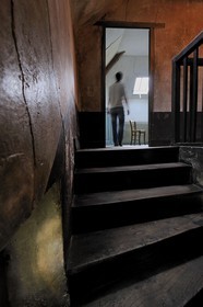 France, Val d'Oise, French Vexin natural regional park, Auvers sur Oise, Ravoux inn, Van Gogh's bedroom in the attic where he died