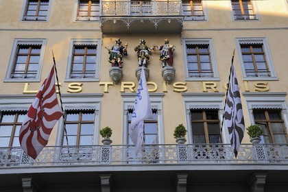 Switzerland, Basel, the Three Kings Hotel