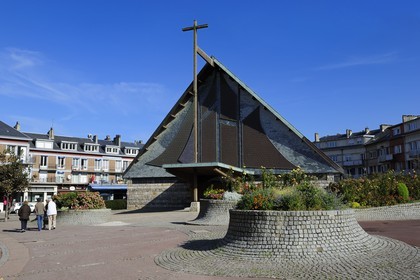 France, Seine-Maritime (76), Saint-Valery-en-Caux, l'église
