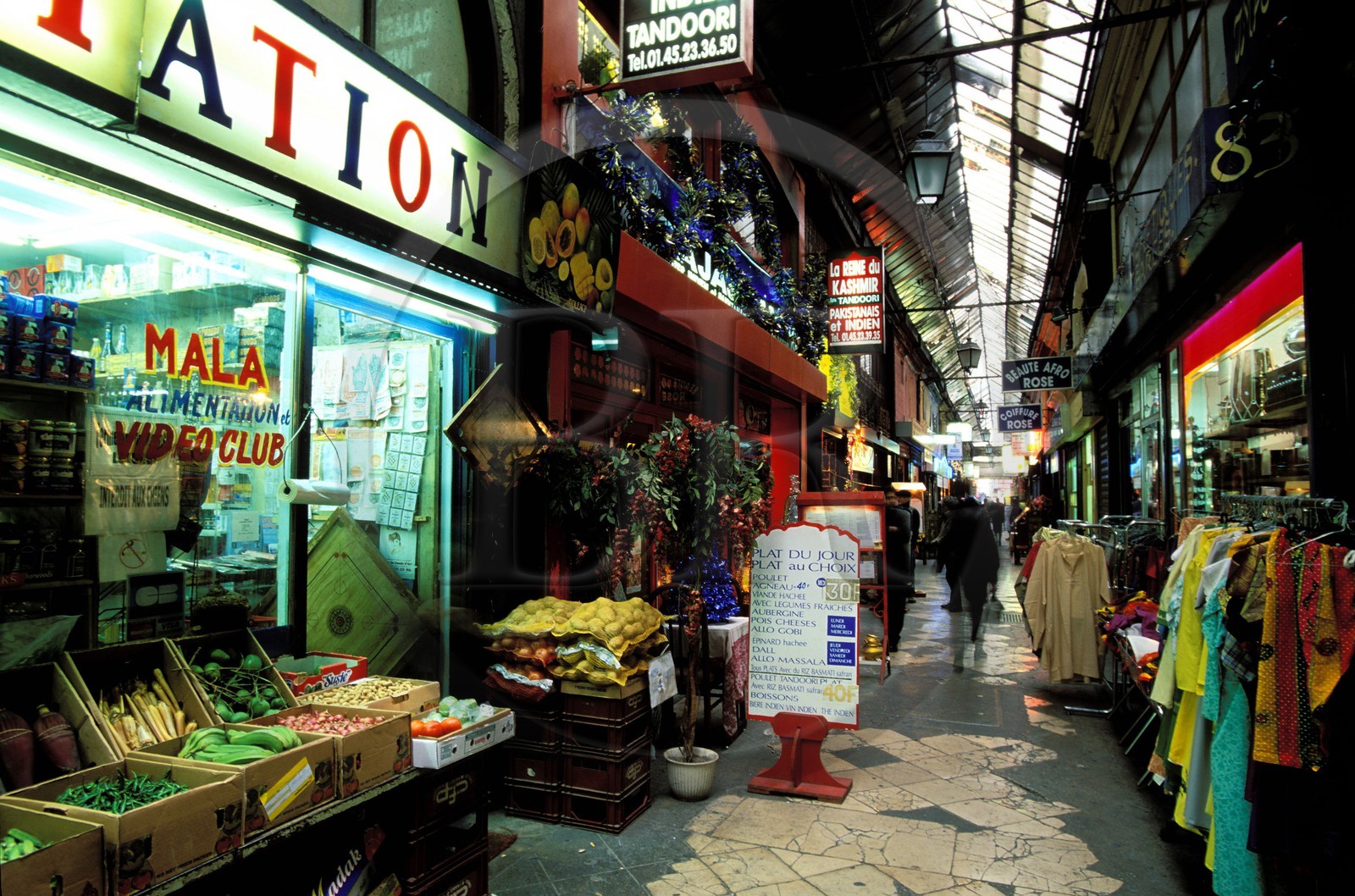 France, Paris (75), quartier indien surnommé la Little India de Paris, Passage Brady
