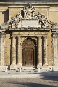 France, Var, Toulon, the Arsenal the monumental gate of the Corderie rue Anatole France
