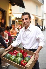 France, Alpes-Maritimes, Antibes, Florent Corsini owner of the Don Juan restaurant