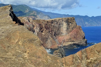 Portugal, Madeira Island, hike in the Ponta de Sao Lourenço nature reserve in the far east of the island