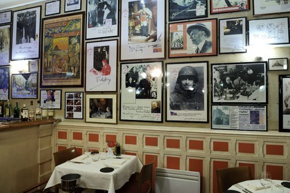 France, Manche, Mont Saint Michel, the restaurant called La Mere Poulard