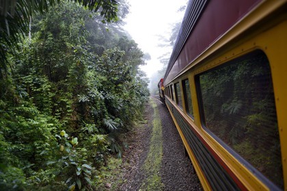 Panama, Panama Canal Railway, Historic Train which runs between Panama City & Colon along the Panama Canal and passing through the Isthmus