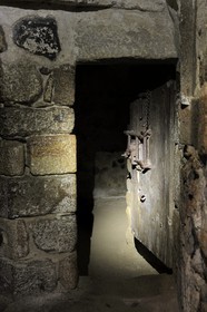 France, Manche, the abbey of Mont Saint Michel, listed as World Heritage by UNESCO, the jails going towards the north south stairs