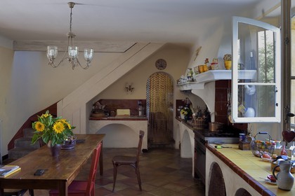 France, Var (83), Hyères, maison d'Hôtes La Bastide du Plantier, cuisine