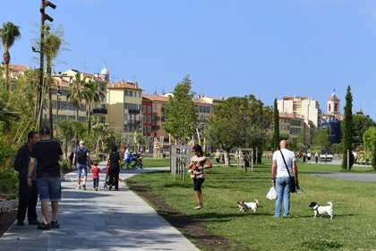France, Alpes-Maritimes, Nice, the Promenade du Paillon