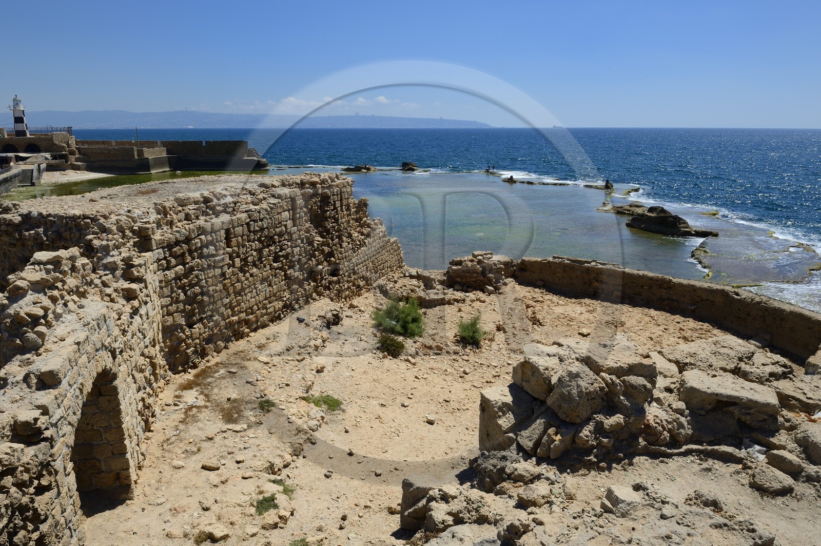 Israel, district Nord, Galilée, Acre (Akko), vieille ville, classée Patrimoine Mondial de l'UNESCO, muraille maritime occidentale