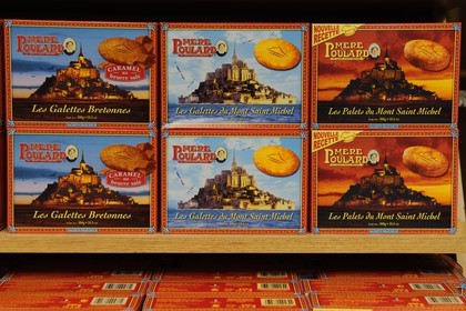 France, Manche (50), Mont-Saint-Michel, les biscuits de la Mère Poulard