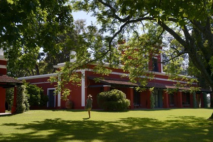 Argentine, province de Buenos Aires, San Antonio de Areco, estancia La Bamba de Areco, le bâtiment historique