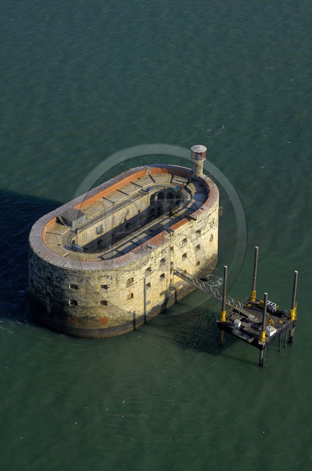 France, Charente-Maritime (17), Fort Boyard (vue aérienne)