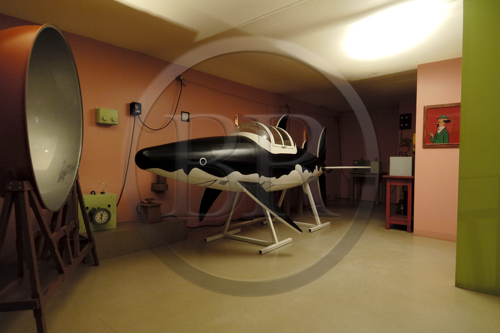 France, Loir-et-Cher (41), château de Cheverny, Exposition permanente de Tintin et les secrets de Moulinsart