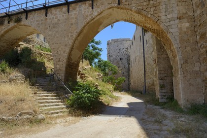 Israel, North district, Galilee, Acre (Akko), old town, listed as World Heritage by UNESCO, the Hospitaller fortress