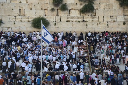 Israel, Jerusalem, holy city, the old town listed as World Heritage by UNESCO, the Western Wall part of the retaining walls of the Temple Mount built by Herod the Great