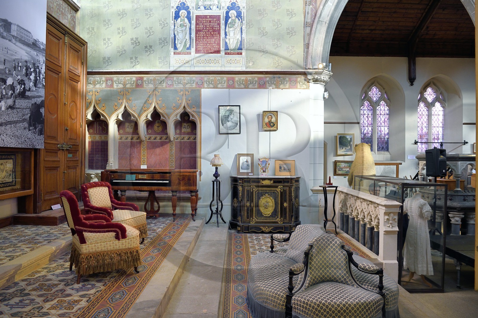 France, Pyrénées-Atlantiques (64), Pays-Basque, Biarritz, Musée historique - Musée du Vieux Biarritz dans une ancienne église anglicane