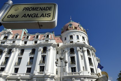 France, Alpes-Maritimes, Nice, Negresco Hotel on the Promenade des Anglais