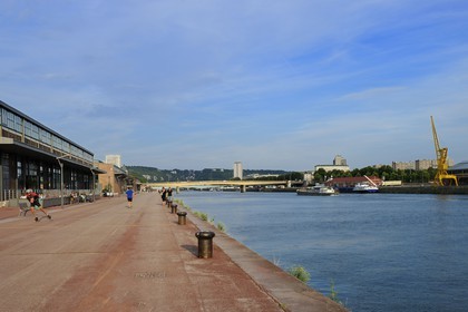 France, Seine Maritime, Rouen, the former docks on the Seine banks